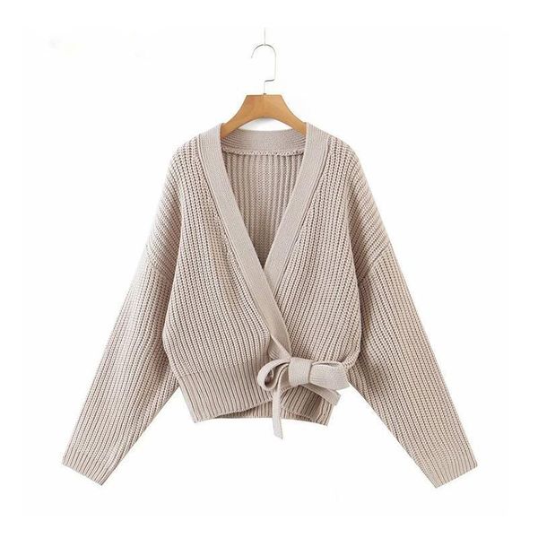 women's knits & tees korean loose v neck knitted cardigan female 2021 autumn bandage open stitch sweater jacket solid knitwear women, White
women's knits & tees korean loose v neck knitted cardigan female 2021 autumn bandage open stitch sweater jacket solid knitwear women, White