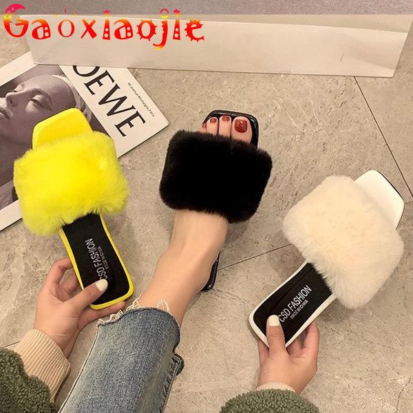 slippers home women shoes 2021 fashionable summer solid color plush flat bottom fur comfortable everyday sandals, Black
slippers home women shoes 2021 fashionable summer solid color plush flat bottom fur comfortable everyday sandals, Black