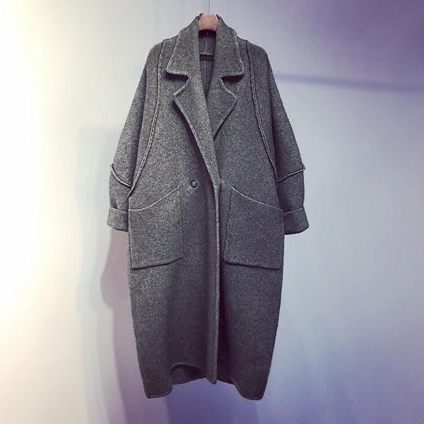women's vests korean style lazy sweater mid-length cardigan autumn and winter loose thickened coat women, Black;white
women's vests korean style lazy sweater mid-length cardigan autumn and winter loose thickened coat women, Black;white
