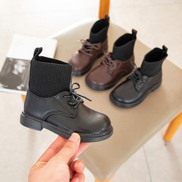 boots england style girls leather shoes classic brown black girl high children socks formal wedding e10072, Black;grey
boots england style girls leather shoes classic brown black girl high children socks formal wedding e10072, Black;grey