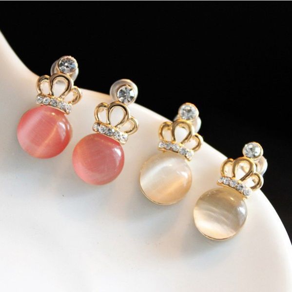 earrings cute cat's eye stone inlaid with diamond crown earrings yiwu small commodity earrings, Golden
earrings cute cat's eye stone inlaid with diamond crown earrings yiwu small commodity earrings, Golden