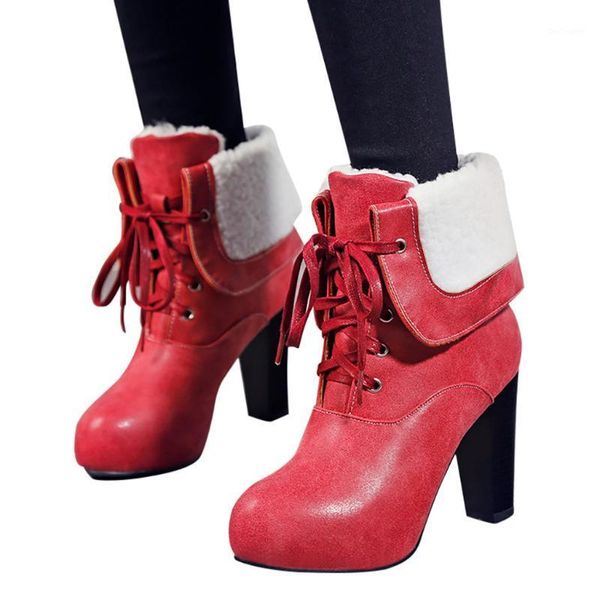 boots vintage fashion women elegant pu pure color round toe lace-up square heels ladies shoes botas feminina1, Black
boots vintage fashion women elegant pu pure color round toe lace-up square heels ladies shoes botas feminina1, Black
