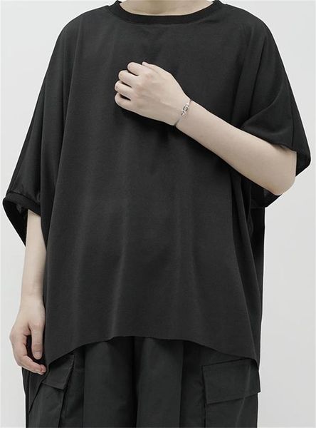 men's t-shirts loose t-shirt large double black japanese design irregular short sleeve oversized half casual, White;black
men's t-shirts loose t-shirt large double black japanese design irregular short sleeve oversized half casual, White;black