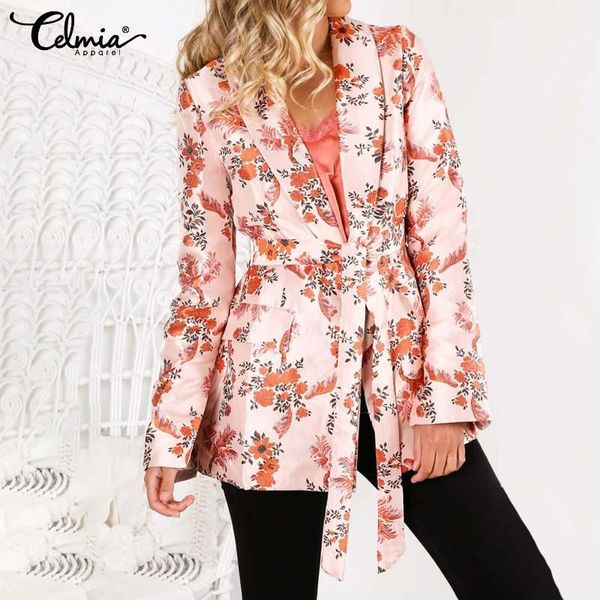 women's suits & blazers oversized women warm blazer celmia 2021 autumn loose floral printed coats casual long sleeve lapel jackets plus, White;black
women's suits & blazers oversized women warm blazer celmia 2021 autumn loose floral printed coats casual long sleeve lapel jackets plus, White;black