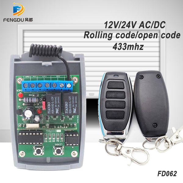 1pcs receiver +2pcs factory price new electric 433mhz sliding door motor receiver with rolling code remote control
1pcs receiver +2pcs factory price new electric 433mhz sliding door motor receiver with rolling code remote control