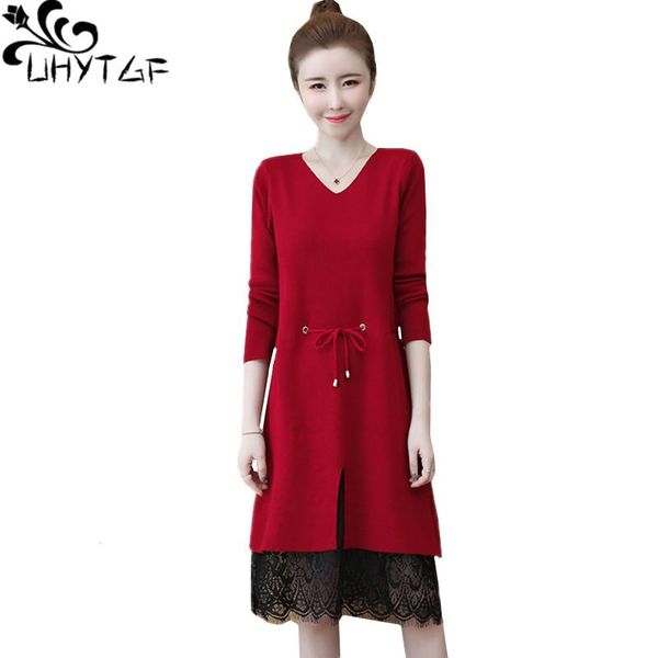 casual dresses uhytgf beach dress women fashion lace fake two knitted female long sleeve pullover autumn winter 3xl plus size 775, Black;gray
casual dresses uhytgf beach dress women fashion lace fake two knitted female long sleeve pullover autumn winter 3xl plus size 775, Black;gray