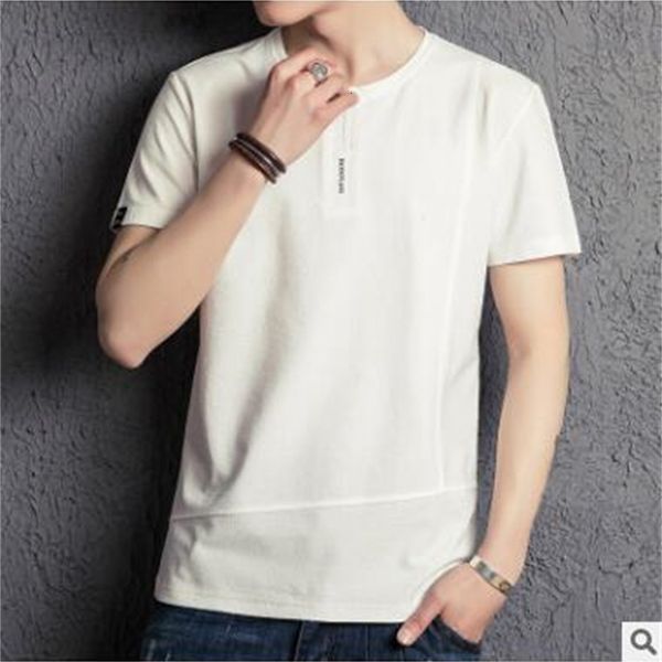 ng sleeve t-shirt stitching new summer korean style round neck t-shirt trend slim half-sleeve 4o3w, Tan;black
ng sleeve t-shirt stitching new summer korean style round neck t-shirt trend slim half-sleeve 4o3w, Tan;black