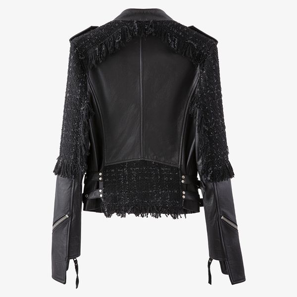 moto style pu leather jacket for women stand collar long sleeve sashes casual jackets female fashion new clothing, Black;brown
moto style pu leather jacket for women stand collar long sleeve sashes casual jackets female fashion new clothing, Black;brown