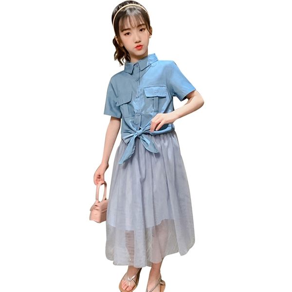 kids clothes girls denim tshirt + dress puff sleeve outfit casual style children's suits 6 8 10 12 14 210528, White
kids clothes girls denim tshirt + dress puff sleeve outfit casual style children's suits 6 8 10 12 14 210528, White