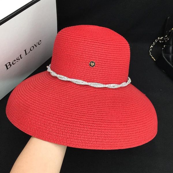 wide brim hats large french eaves summer straw sun hat pith helmet dome female leisure bright drill society, Blue;gray
wide brim hats large french eaves summer straw sun hat pith helmet dome female leisure bright drill society, Blue;gray