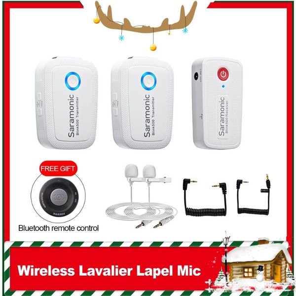new saramonic blink500 b1w / b2w white 2.4ghz dual-channel wireless microphone with lavalier interview mic for phone dslr
new saramonic blink500 b1w / b2w white 2.4ghz dual-channel wireless microphone with lavalier interview mic for phone dslr