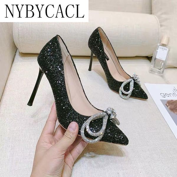dress shoes silver high heels women's autumn pumps women stiletto bow pointed rhinestone sequin crystal princess wedding, Black
dress shoes silver high heels women's autumn pumps women stiletto bow pointed rhinestone sequin crystal princess wedding, Black