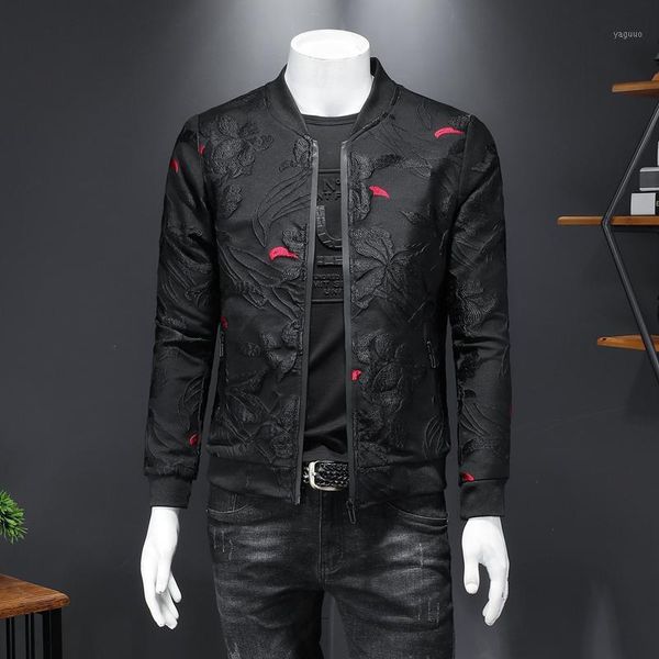 jacquard black bomber jacket 2021 men spring autumn slim fit coats streetwear fashion vintage casual club clothes man men's jackets, Black;brown
jacquard black bomber jacket 2021 men spring autumn slim fit coats streetwear fashion vintage casual club clothes man men's jackets, Black;brown