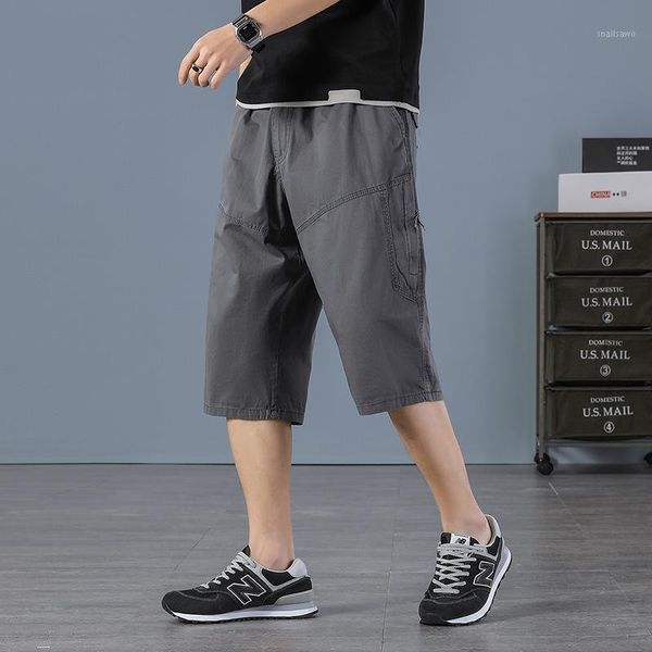 men's shorts cross border summer thin casual loose and versatile capris oversized fatso overalls fat pants, White;black
men's shorts cross border summer thin casual loose and versatile capris oversized fatso overalls fat pants, White;black