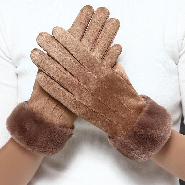 sports gloves winter warm mittens double thick plush wrist women touch screen driving climbing, Black
sports gloves winter warm mittens double thick plush wrist women touch screen driving climbing, Black
