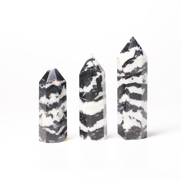 decorative objects & figurines 1 natural crystal black and white zebra quartz hexagonal wand healing stick feng shui home decor diy gift
decorative objects & figurines 1 natural crystal black and white zebra quartz hexagonal wand healing stick feng shui home decor diy gift