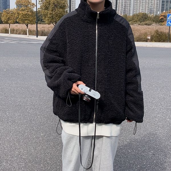 2021 new winter thick lamb fur jacket men's warm fashion retro men streetwear wild loose korean short coat mens clothes m-2xl vylc, Black
2021 new winter thick lamb fur jacket men's warm fashion retro men streetwear wild loose korean short coat mens clothes m-2xl vylc, Black