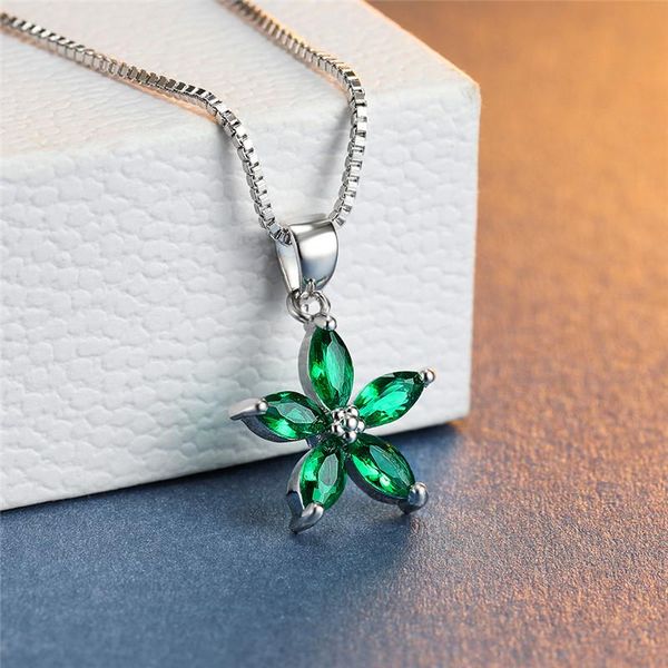 pendant necklaces luxury female crystal stone necklace cute flower silver color for women charm bridal rainbow wedding
pendant necklaces luxury female crystal stone necklace cute flower silver color for women charm bridal rainbow wedding