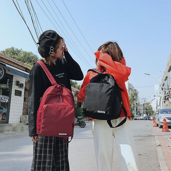backpack korean version of harajuku large capacity solid color thickened waterproof, Black;red
backpack korean version of harajuku large capacity solid color thickened waterproof, Black;red