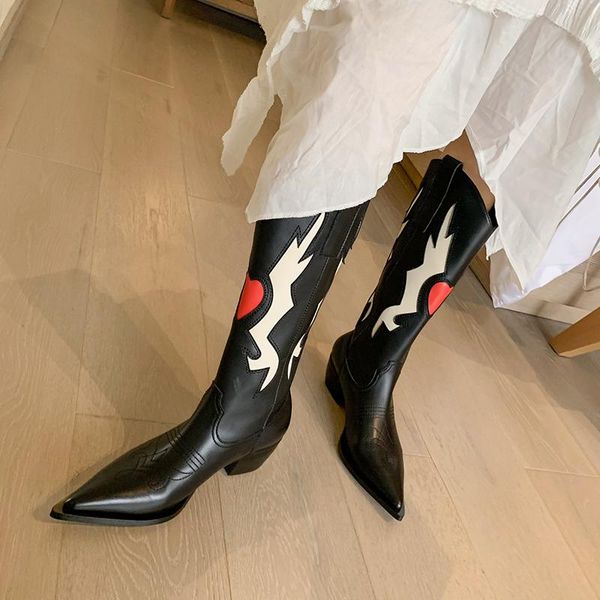 boots qzyerai 2021 genuine leather pointed toe 5cm high heels slip on winter shoes nightclub party knee western, Black
boots qzyerai 2021 genuine leather pointed toe 5cm high heels slip on winter shoes nightclub party knee western, Black