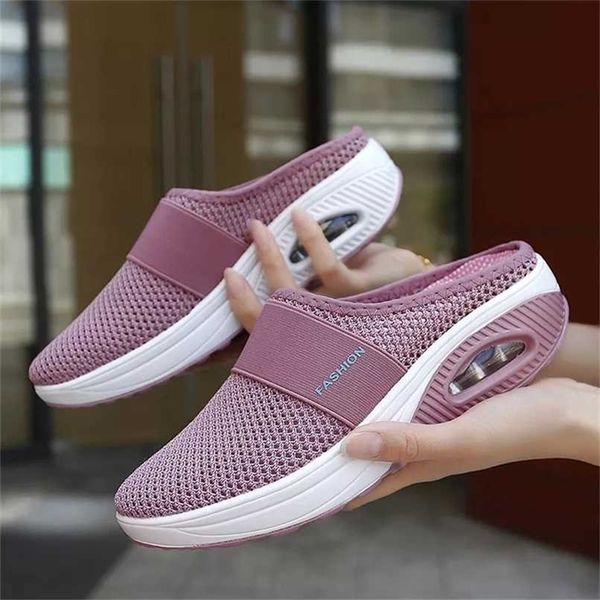 women slippers sandals summer platform beach breathable mesh flat shoes flip flops zapatos mujer 211206, Black
women slippers sandals summer platform beach breathable mesh flat shoes flip flops zapatos mujer 211206, Black