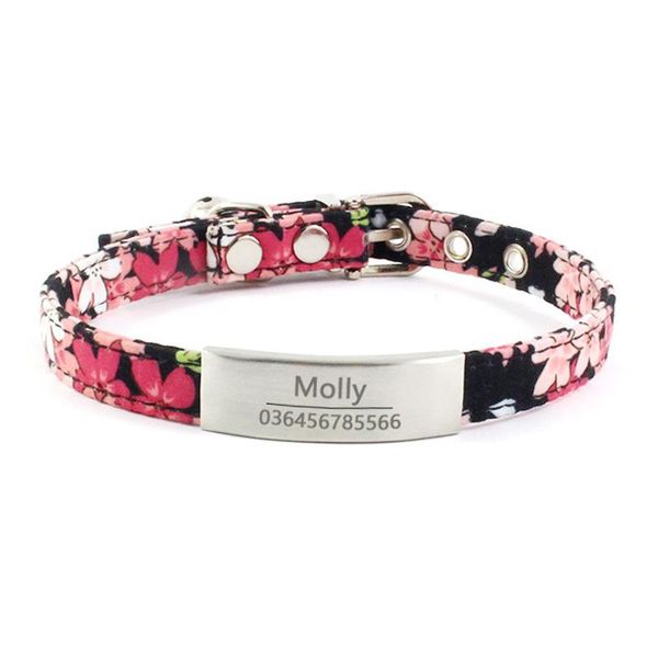 dog collars & leashes personalized collar laser engraved name for puppies with id tags bell floral pattern supplies pet products
dog collars & leashes personalized collar laser engraved name for puppies with id tags bell floral pattern supplies pet products