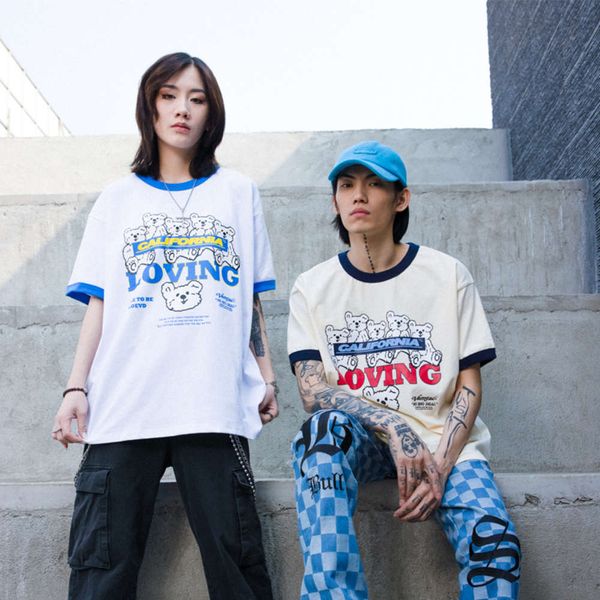 vamtac 2021 spring and summer new street style cartoon letter print contrast hemmed tide brand short sleeve t-shirt, White;black
vamtac 2021 spring and summer new street style cartoon letter print contrast hemmed tide brand short sleeve t-shirt, White;black