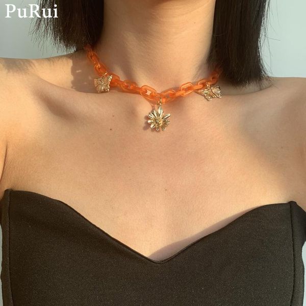 pendant necklaces purui punk acrylic butterfly necklace for women hiphop flower clavicle chain statement rock jewelry, Silver
pendant necklaces purui punk acrylic butterfly necklace for women hiphop flower clavicle chain statement rock jewelry, Silver