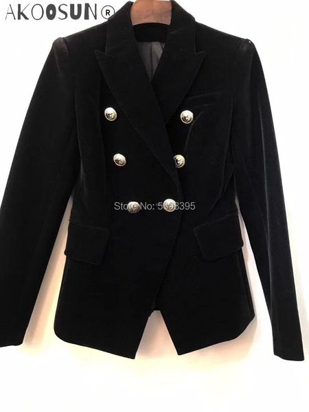 women's suits & blazers version black navy velvet blazer front double breasted flap pockets long sleeves buttoned cuffs, White;black
women's suits & blazers version black navy velvet blazer front double breasted flap pockets long sleeves buttoned cuffs, White;black