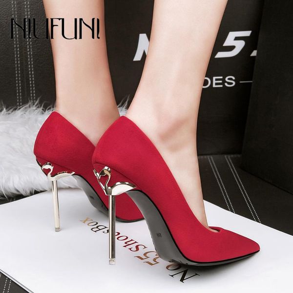 dress shoes niufuni pumps pointed profession females stiletto high heels metal plating women's slip-on suede elegant office work, Black
dress shoes niufuni pumps pointed profession females stiletto high heels metal plating women's slip-on suede elegant office work, Black