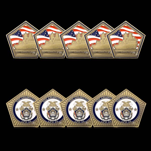 5pcs non magnetic american 911 uss arlington pentagon antique military craft bronze plated challenge coin
5pcs non magnetic american 911 uss arlington pentagon antique military craft bronze plated challenge coin