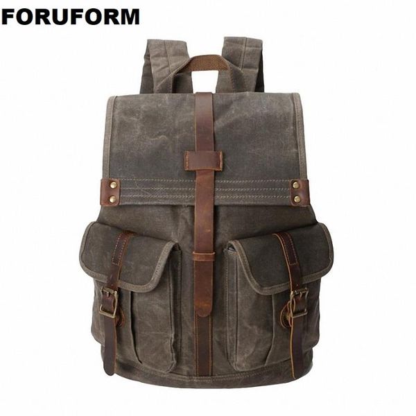 backpack europe fashion canvas leather backpacks for men big waterproof rucksacks traveling daypacks anti thief li-2615
backpack europe fashion canvas leather backpacks for men big waterproof rucksacks traveling daypacks anti thief li-2615