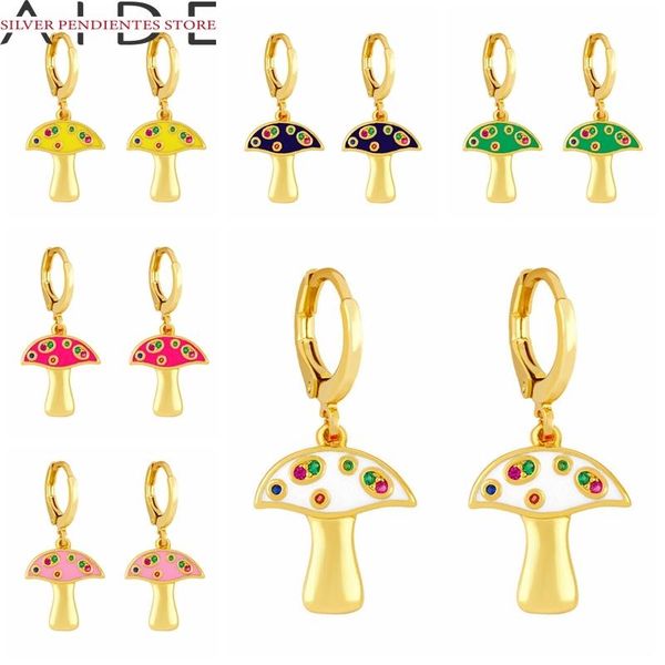 hoop & huggie aide gold small mushroom pendant earrings for women colorful zircon oil dripping hoops earring fashion jewelry brincos, Golden;silver
hoop & huggie aide gold small mushroom pendant earrings for women colorful zircon oil dripping hoops earring fashion jewelry brincos, Golden;silver
