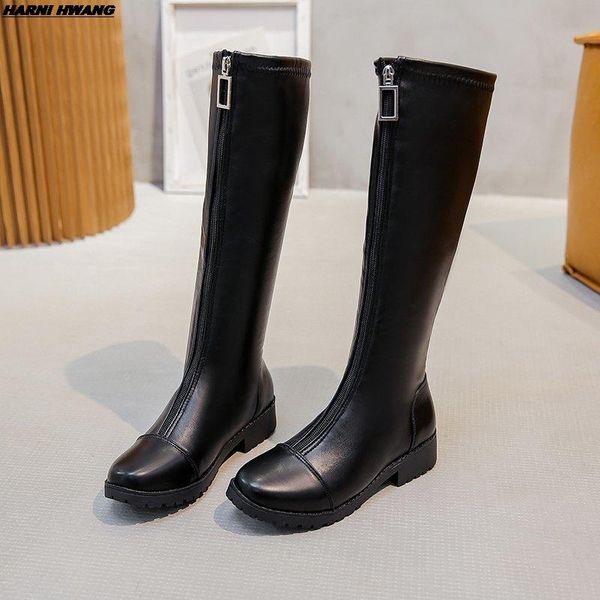 boots 2021 fashion women winter heels quality long comfort mujer thigh high boot botas zipper knee-high front, Black
boots 2021 fashion women winter heels quality long comfort mujer thigh high boot botas zipper knee-high front, Black