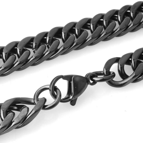 chains 7''-40'' wide 6/8/10/12/15/17/19mm black stainless steel men cuban link chain curb necklace fashion gifts, Silver
chains 7''-40'' wide 6/8/10/12/15/17/19mm black stainless steel men cuban link chain curb necklace fashion gifts, Silver
