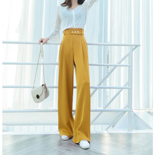 high waist wide leggings women fall 2021 new saggy straight pants mop suit pants, Black;white
high waist wide leggings women fall 2021 new saggy straight pants mop suit pants, Black;white