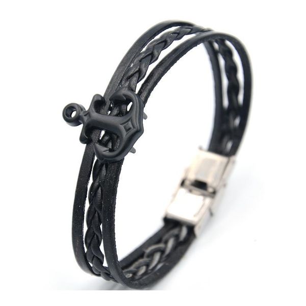 junwei men's leather braided bracelets black anchor chain stainless steel jewelry gifts for men junw jlluaj
junwei men's leather braided bracelets black anchor chain stainless steel jewelry gifts for men junw jlluaj