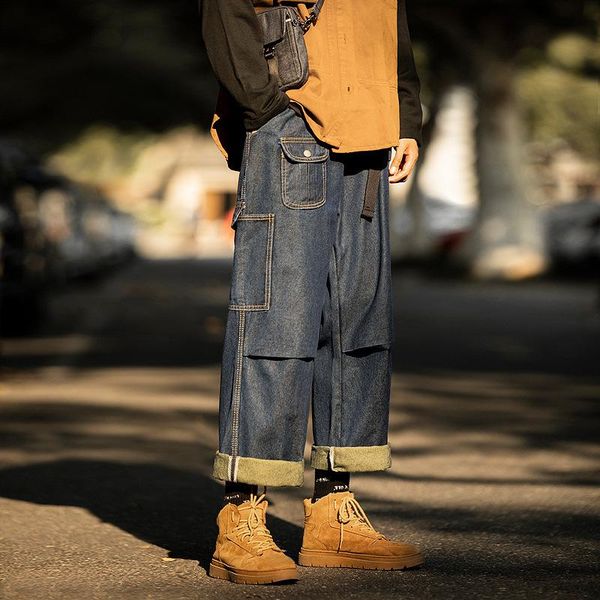 prowow 2021 spring new dark blue baggy jeans men's denim pants lazy casual trousers men loose straight wide-leg jeans
prowow 2021 spring new dark blue baggy jeans men's denim pants lazy casual trousers men loose straight wide-leg jeans