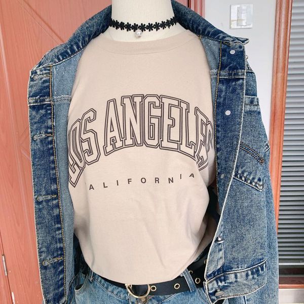 women's t-shirt los angeles california painting women tumblr fashion cute summer casual short sleeves printed tee, White
women's t-shirt los angeles california painting women tumblr fashion cute summer casual short sleeves printed tee, White