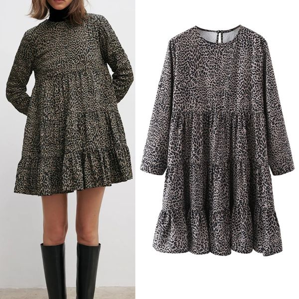 New Leopard 2021 Printed Mini Women Vintage Ruffle Winter Long Sleeve Dress Woman Loose Ruched Casual Ladies Dresses W12n FGC6, Black;gray
New Leopard 2021 Printed Mini Women Vintage Ruffle Winter Long Sleeve Dress Woman Loose Ruched Casual Ladies Dresses W12n FGC6, Black;gray