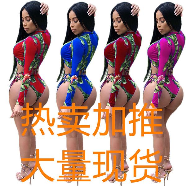 digital tight s6200 printing bikini new split swimsuit two piece set, White;black
digital tight s6200 printing bikini new split swimsuit two piece set, White;black
