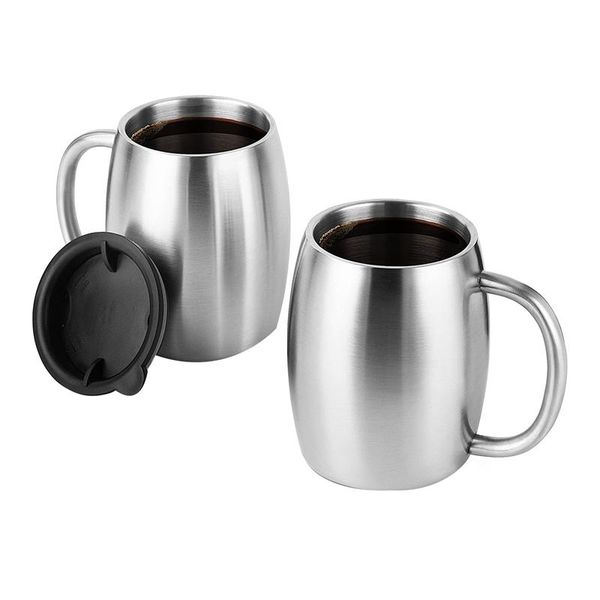 mugs 400ml stainless steel coffee mug with lid,double wall insulated travel mugs-shatterproof,leakproof lids,2 pack,silver
mugs 400ml stainless steel coffee mug with lid,double wall insulated travel mugs-shatterproof,leakproof lids,2 pack,silver