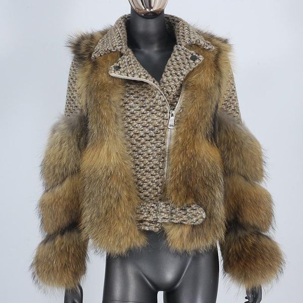 women's fur & faux 2021 real coat vest winter jacket women natural raccoon wool outerwear streetwear locomotive fashion detachable, Black
women's fur & faux 2021 real coat vest winter jacket women natural raccoon wool outerwear streetwear locomotive fashion detachable, Black