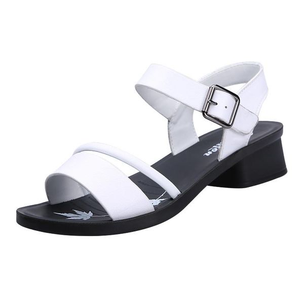 dress shoes 2021 summer open woman non-slip wear resistant comfortable soft cowhide leather sandals thick heel women, Black
dress shoes 2021 summer open woman non-slip wear resistant comfortable soft cowhide leather sandals thick heel women, Black