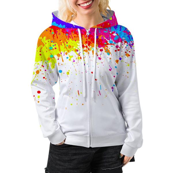 women's hoodies & sweatshirts 3d women zipper full printed dyeing unique design polyester hooded long sleeves streetwear female, Black
women's hoodies & sweatshirts 3d women zipper full printed dyeing unique design polyester hooded long sleeves streetwear female, Black