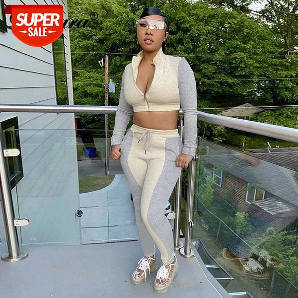 Dulzura Patchwork Women 2 Piece Set Long Sleeve Zipper Cardigan Jacket Sweatpants Jogger Pants Casual Sporty Tracksuit Matching #QA8E, White
Dulzura Patchwork Women 2 Piece Set Long Sleeve Zipper Cardigan Jacket Sweatpants Jogger Pants Casual Sporty Tracksuit Matching #QA8E, White