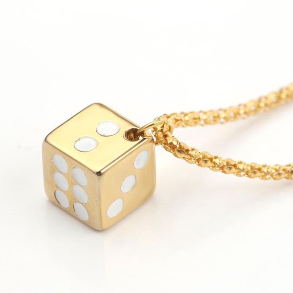 pendant necklaces sell fashion european and american personality necklace metal dice for men women couple jewelry, Silver
pendant necklaces sell fashion european and american personality necklace metal dice for men women couple jewelry, Silver