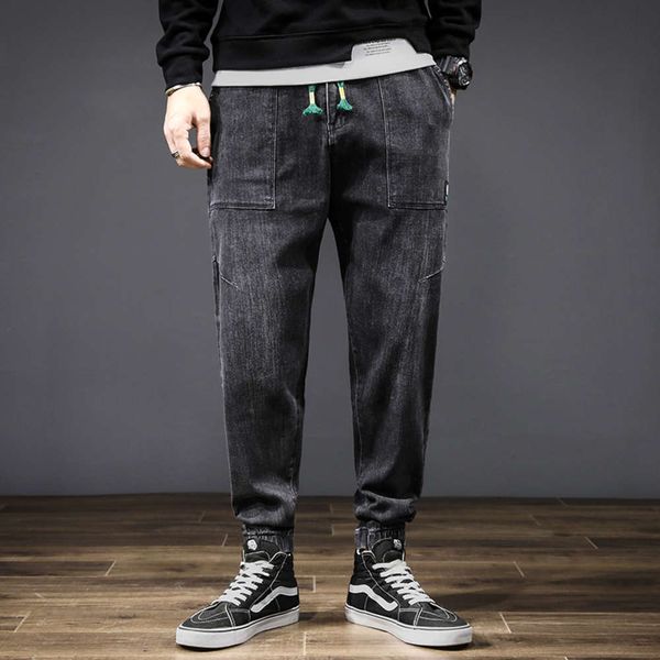 autumn and winter jeans fashion brand waist loose long men's elastic leisure harem pants black grey, Blue
autumn and winter jeans fashion brand waist loose long men's elastic leisure harem pants black grey, Blue