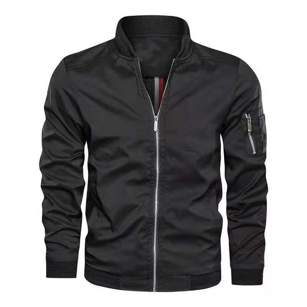 men's jackets pilot jacket fashion zipper coat slim fit college luxury baseball windbreaker, Black;brown
men's jackets pilot jacket fashion zipper coat slim fit college luxury baseball windbreaker, Black;brown