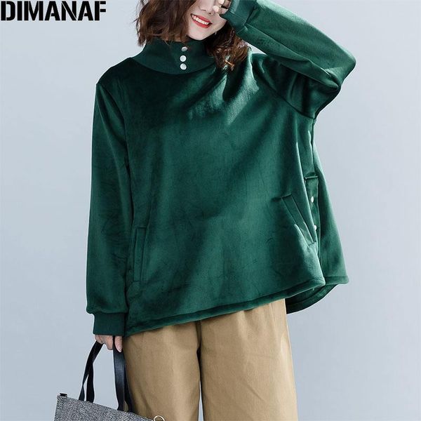 women's hoodies & sweatshirts dimanaf 2021 winter women plus size style velour warm female lady turtleneck green pullovers loose, Black
women's hoodies & sweatshirts dimanaf 2021 winter women plus size style velour warm female lady turtleneck green pullovers loose, Black
